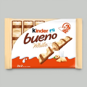 Печенье вафельное Kinder Bueno Белый шоколад 117гр