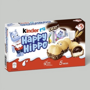 Печенье вафельное Knder Happy Hippo Какао 103,5гр