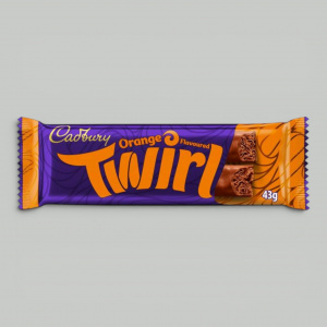 Батончик шоколадный Cadbury Twirl Orange 43гр