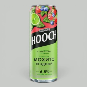 Пивной напиток Hooch Ягодный Мохито 0,45 л. 6,5%