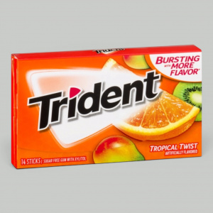 Жев.резинка Trident Тропические фрукты без сахара 21,6гр