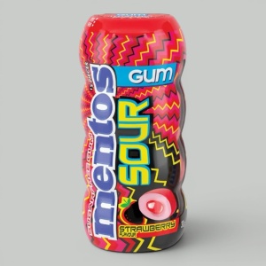 Жев.резинка Mentos Sour Клубника 30гр
