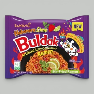 Лапша Samyang Buldak Лайм и перец Хабанеро 135гр