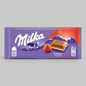 Шоколад молочный Milka Клубничный Йогурт 100гр