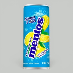 Напиток Mentos Лимон и Мята 0,24л ж/б
