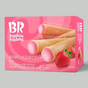Вафельные трубочки Baskin Robbins Strawberry 54гр