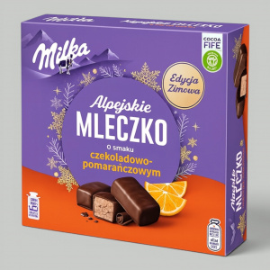 Печенье Milka Альпийское Молоко Шоколадно-Апельсиновый 330гр