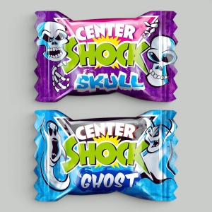 Жев.резинка Center Shock Scary mix 4гр
