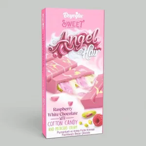 Шоколад белый Angel Hair Малина 170гр